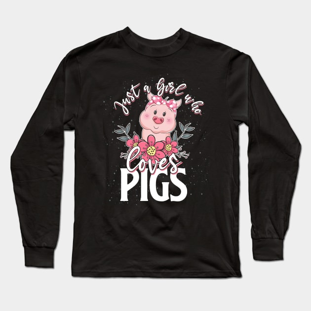 pig girl love Long Sleeve T-Shirt by ShirtsShirtsndmoreShirts